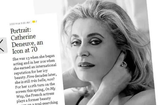 Catherine Deneuve pose en lingerie pour ses 70 ans
