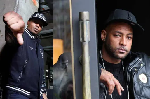Les deux rappeurs, Rohff (à gauche) et Booba (à droite).