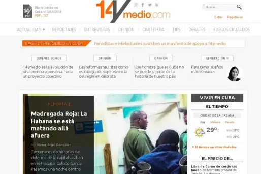 A peine lancé, le site 14ymedio a été bloqué par les autorités cubaines.