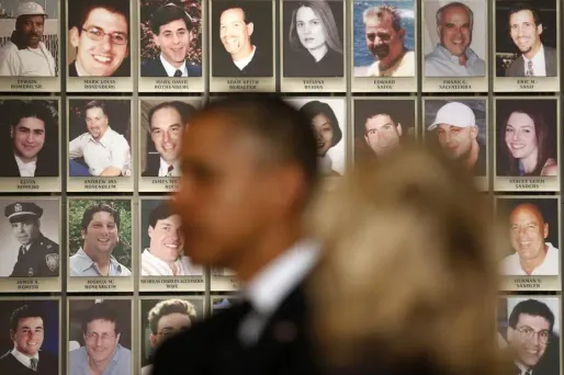 Barack Obama, lors de l'inauguration du musée du 11-Septembre