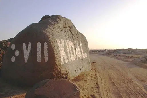 La route vers Kidal, au Mali