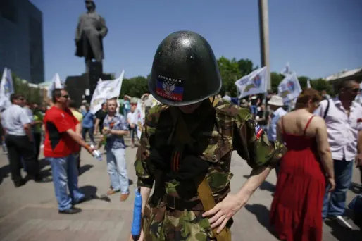 Des pro-russes à Donetsk