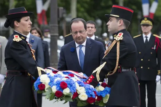 François Hollande célèbre l'anniversaire du 8 mai 1945