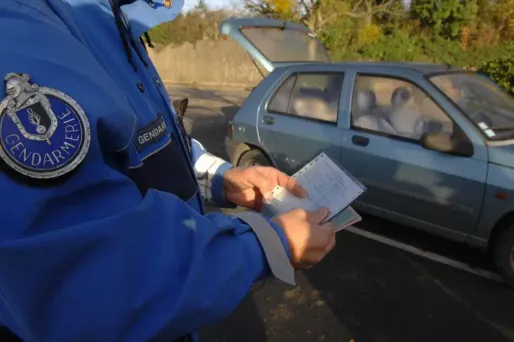 Un contrôle routier (illustration prétexte).