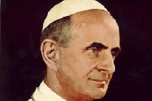 Paul VI lors de son élection à l'été 63.