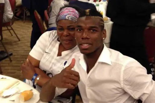 Paul Pogba a passé un lmoment en famille.