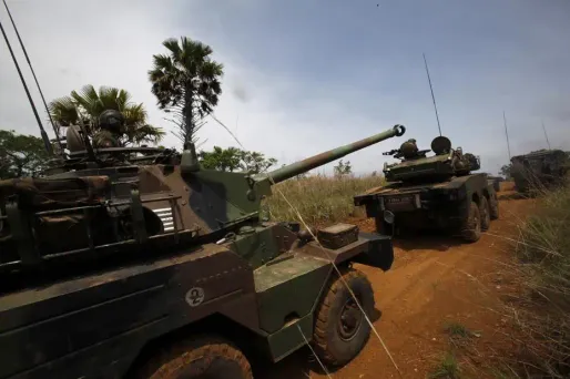 Les blindés français au Mali