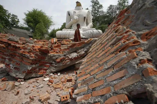 Des dommages causés par le séisme en Thaïlande