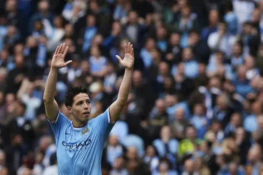 Le Français Samir Nasri a inscrit le premier but du match du titre pour Manchester City.