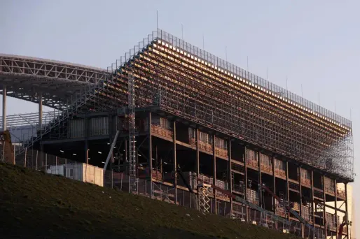 Le stade de Sao Paulo n'est toujours pas terminé.