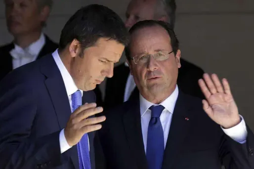 Matteo Renzi et François Hollande. Alliés ou rivaux ?