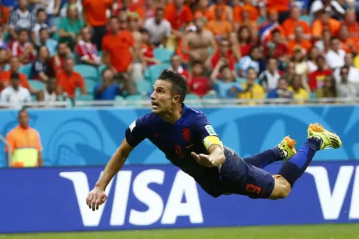 Robin Van Persie a marqué le plus beau but depuis le début de la Coupe du monde.