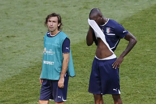Mario Balotelli et Andrea Pirlo