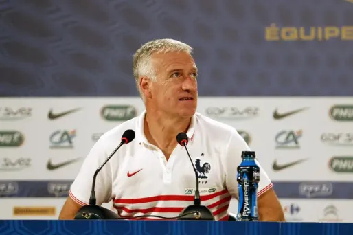 Didier Deschamps en conférence de presse d'avant-match.