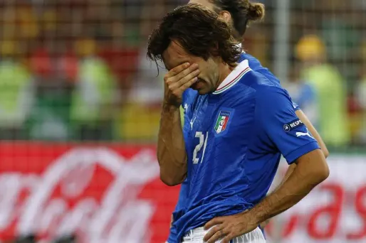 Andrea Pirlo, le stratège de l'équipe d'Italie.