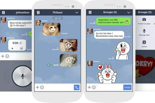 Le réseau social japonais Line fête ses 3 ans