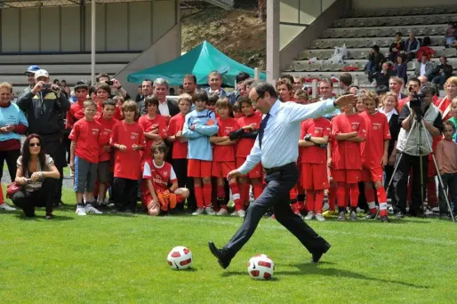 Angela Merkel et François Hollande au stade de France.