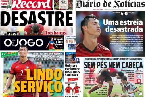"Ronulldo" : la presse éreinte l’équipe du Portugal