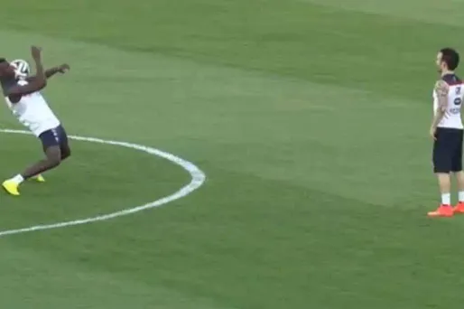 Valbuena et Pogba font le show à l'entraînement.