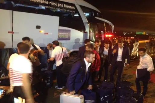Les Bleus sont rentrés à Ribeirao Preto après leur victoire contre le Nigeria.
