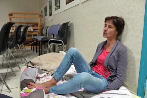 Evelyne Flacher est en grève de la faim depuis six jours.