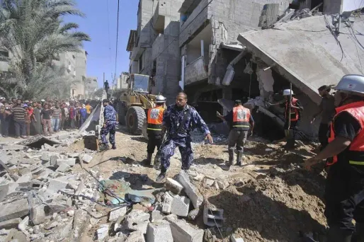 Gaza : 15 Palestiniens tués par l'offensive aérienne