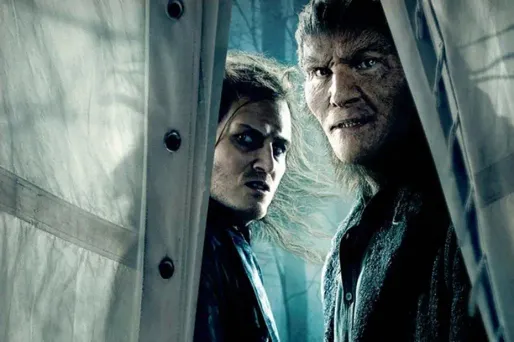 David Legeno (à droite) avait incarné le loup-garou dans plusieurs épisodes de la saga Harry Potter.