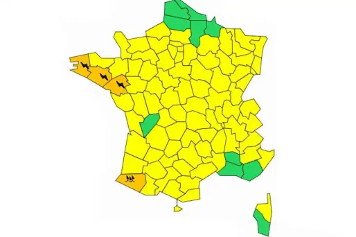 Météo France a placé trois départements en vigilance orange jeudi.