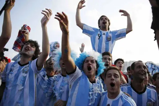30.000 supporters argentins pour le quart