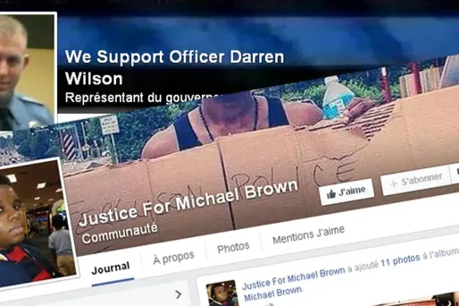 Sur les réseaux sociaux, les soutiens à Darren Wilson sont plus nombreux que ceux du jeune homme tué