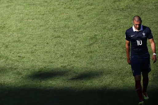 A l'image de Benzema, les Bleus ont buté toute la rencontre sur la défense allemande.