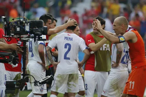 Arjen Robben lors du match Pays-Bas-Chili, le 23 juin.
