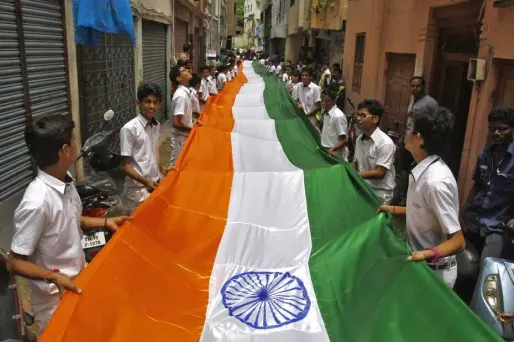 La fête nationale est célébrée le 15 août en Inde.