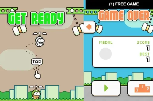 Il vous faudra probablement plusieurs minutes avant de marquer le premier point à Swing Copters. De quoi jeter l'iPhone à travers la pièce.