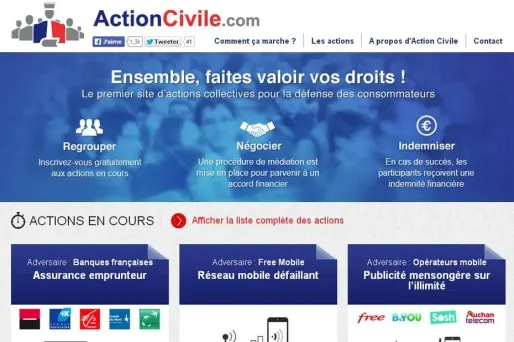 Un site pour mener des actions judiciaires collectives