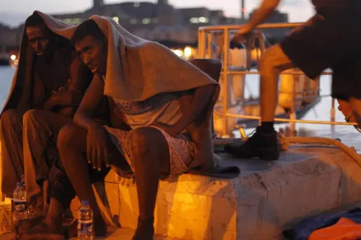 Des migrants clandestins arrivés à Malte (illustration)