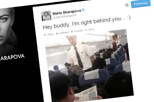 Quand Sharapova joue à cache-cache