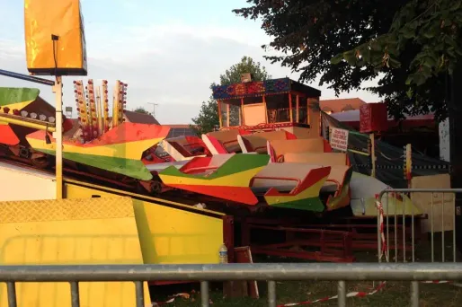 Le manège où s'est produit l'accident.