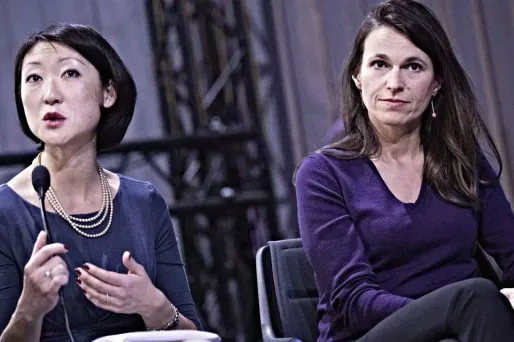 Fleur Pellerin et Aurélie Filippetti en avril 2013 (photo d'archive).