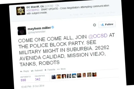 USA : une ex-star des arts martiaux live-tweete son arrestation