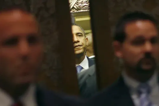 Un ancien délinquant armé se trouvait dans le même ascenseur qu'Obama
