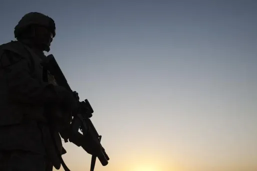 Un soldat américain en Irak (illustration)