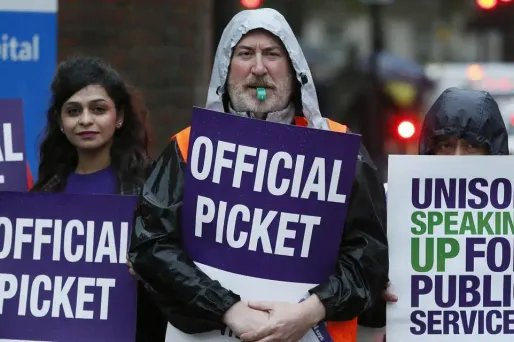 Des manifestants à Londres.