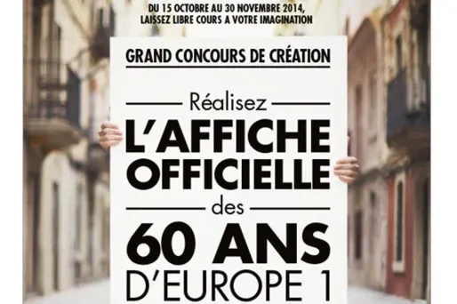 Réalisez  l’affiche officielle des 60 ans d’Europe 1 !