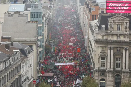 Manifestations en Belgique : "du jamais vu depuis 30 ans"