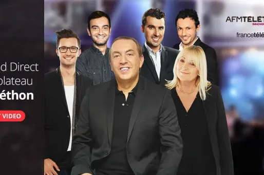 Le Grand direct sur le plateau du Téléthon