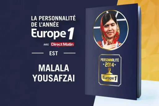 Malala Yousafzai élue personnalité de l'année Europe 1