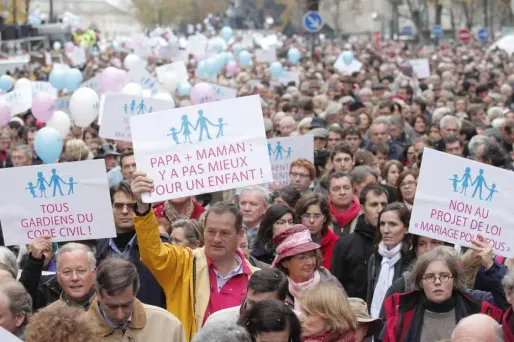 Mariage gay : les opposants à l'Elysée