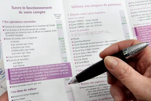 Frais bancaires : gare à la facture