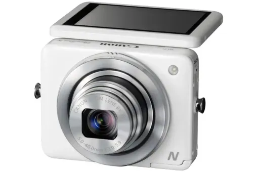 Petit et tactile, le PowerShot N est un appareil photo compact qui dénote.